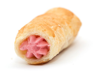 tube with cream on a white background. macro