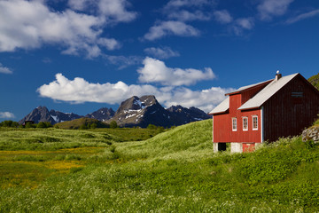 Fototapeta na wymiar Picturesque Lofoten panorama