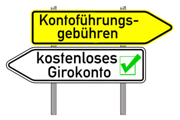 Wegweiser - kostenloses Girokonto