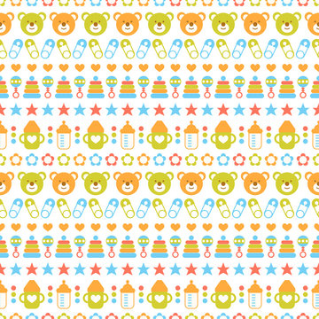 Seamless baby pattern