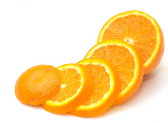 orange on white background