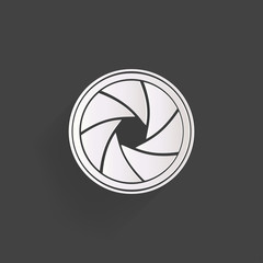 Photo camera diaphragm icon