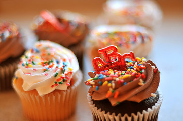 cake, cupcake and sweet pastry (delicious dessert)