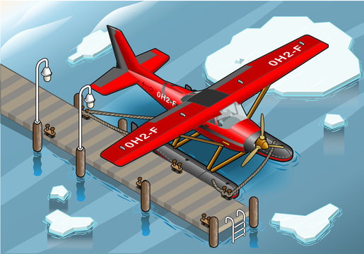 Isometric Artic Hydroplane at Pier
