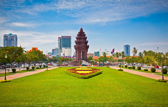 Independence Monument in Phnom Penh, Cambodia.