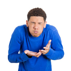 Man about to chuck, throw up, vomit