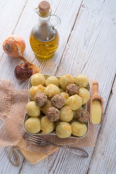 dumplings with meatball