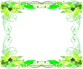 Frame from green plants