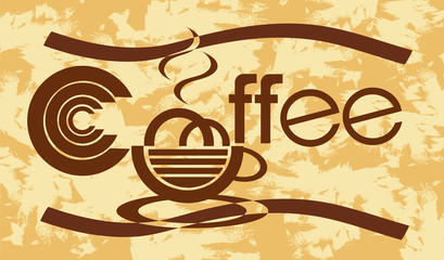 banner with coffee