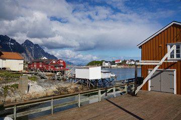 Fishing harbour on Lofoten