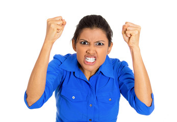 Pissed woman