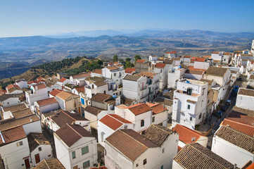 Fototapeta premium Panoramic view of Pisticci. Basilicata. Italy.