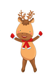 christmas reindeer character
