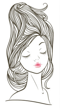 Pretty girl illustration