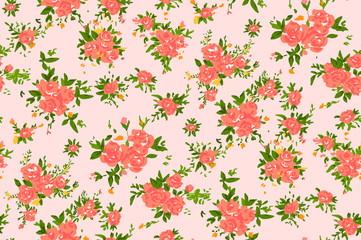Shabby chic rose background