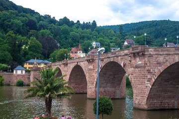 Fototapeta na wymiar Old bridge in Heidelberg