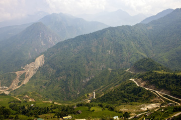 Fototapeta na wymiar Mountains near Sapa, Vietnam