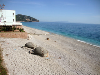 Dhermi village, Drymades beach, South Albania