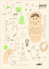 Russian Doodle Set