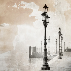 Vintage obraz Wenecji - 60808893