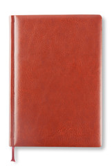 Brown leather diary