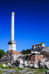 Fototapeta premium Column of Phocas, Rome ancient ruins, Italy