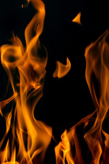flame of fire as the background