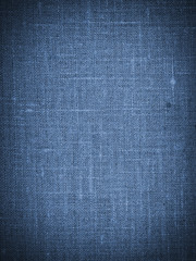 Blue canvas texture background