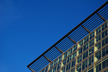 Top of an office building