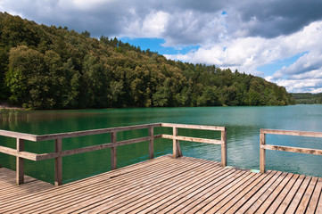 Wooden Pier in the Lake
