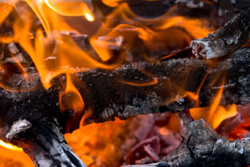 abstract background burning coals. texture