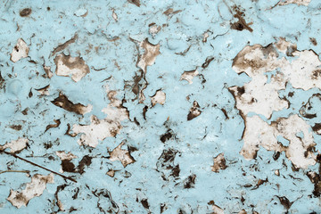 abstract background of old cracked blue wall
