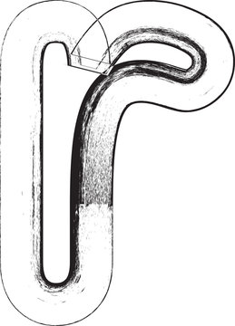recommend clip art: Grunge Font. Letter r