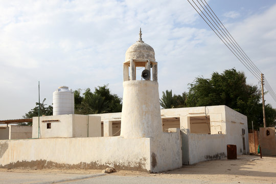 Small mosque in village Zekreet in Qatar, Middle East