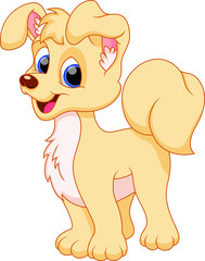 Illustration of cut dog cartoon