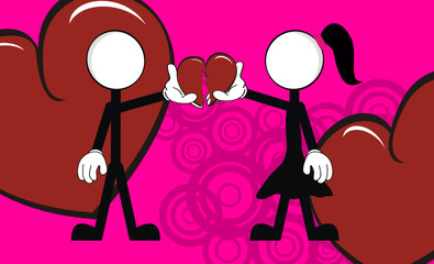 pictograms love stick man and girl wallpaper in vector format 