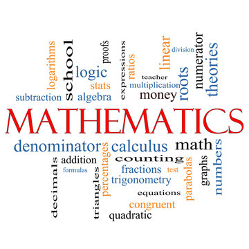 Mathematics Word Cloud Concept