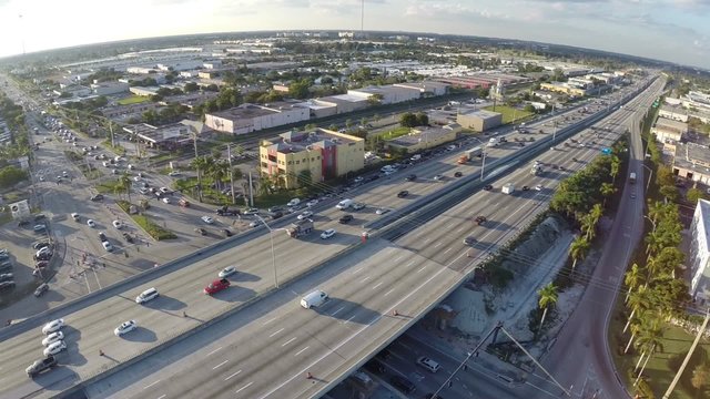 Interstate 95 aerial video