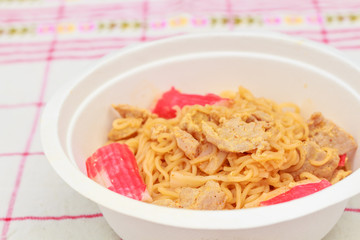 Hot and spicy instant noodle