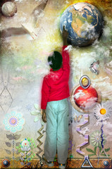 Obraz premium Child in nature