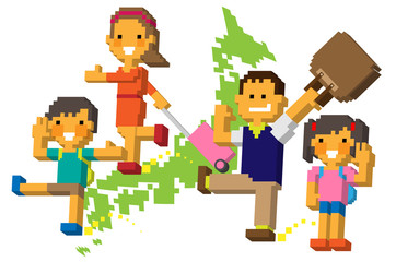 ブロック_国内旅行_家族