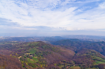 Obraz premium Homolje mountains landscape on a clear autumn day