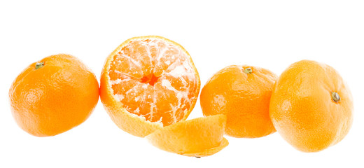 Peeled Tasty Sweet Tangerine Orange Mandarin Fruit