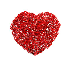 Fototapeta na wymiar red valentine heart