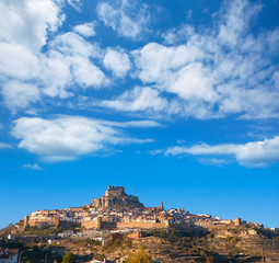 Fototapeta na wymiar Morella village is Maestrazgo Castellon with castle