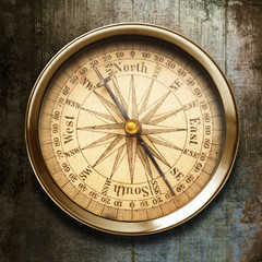 Fototapeta na wymiar starożytny kompas magnetyczny
