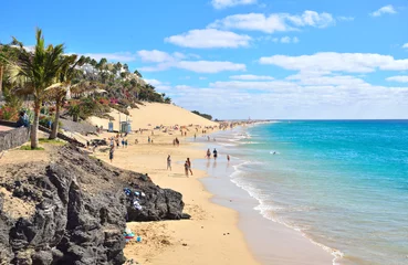 Fototapeten Strand von Morro Jable, Fuerteventura, Spanien © travelbook