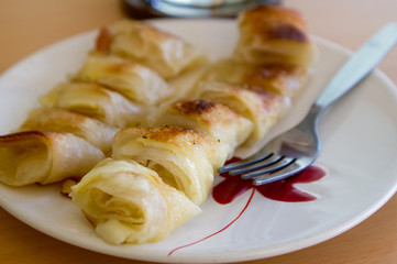 Home made roti with dish.