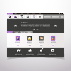 Corporate Website template. Creative web Multifunctional Design
