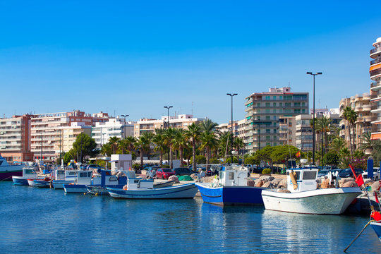 Alicante Santa Pola port marina from valencian Community